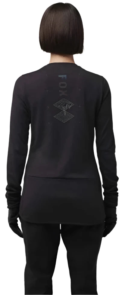 FOX WOMENS RANGER DR MD LS JERSEY LUNAR BACK