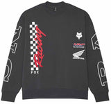 Fox Honda Oversized Fleece Crew Dark Shadow FRONT