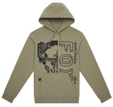 Fox Image Skull Fleece Pullover Adobe FRONT