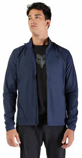 Fox Racing Ranger Wind Jacket Midnight FRONT FACING MODEL