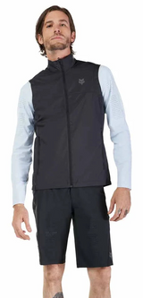 Fox Racing Ranger Wind Vest Black FRONT FACING MODEL