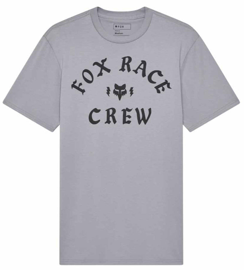 Fox Heritage SS Premium Tee Steel Grey FRONT 