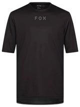 Fox Ranger SS Jersey WORDMARK Black FRONT