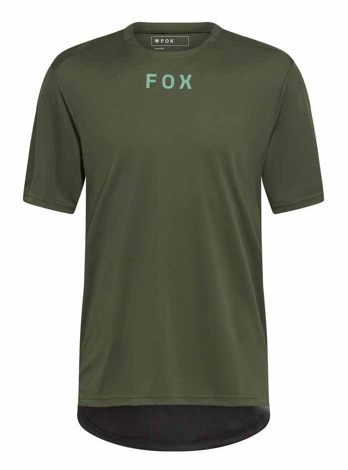 Fox Ranger SS Jersey Wordmark Dark Sage FRONT 