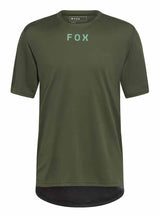 Fox Ranger SS Jersey Wordmark Dark Sage FRONT 