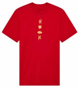 Fox Checkered SS Premium Tee Cardinal FRONT 