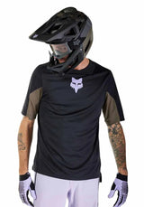 Fox Defend Short Sleeve Jersey Park Black DETAILS