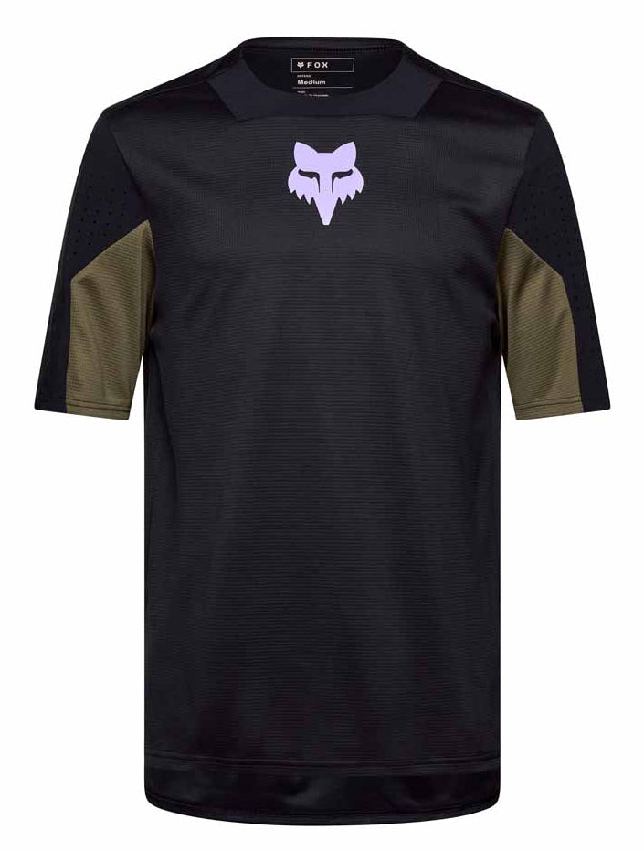 Fox Defend Short Sleeve Jersey Park Black FRONT