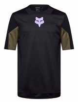Fox Defend Short Sleeve Jersey Park Black FRONT