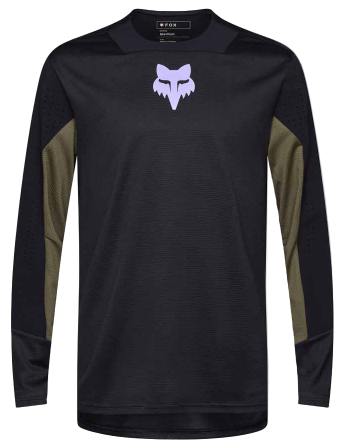 Fox Defend LS Jersey Park Black FRONT 
