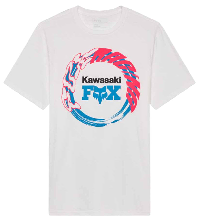 Fox Kawi SS Tee Optic White FRONT FACING MODEL