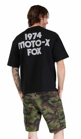 Fox Moto-X Oversized SS Tee Black BACK 