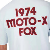 Fox Moto-X Oversized Short Sleeve Tee Pale Blue BACK PRINT 