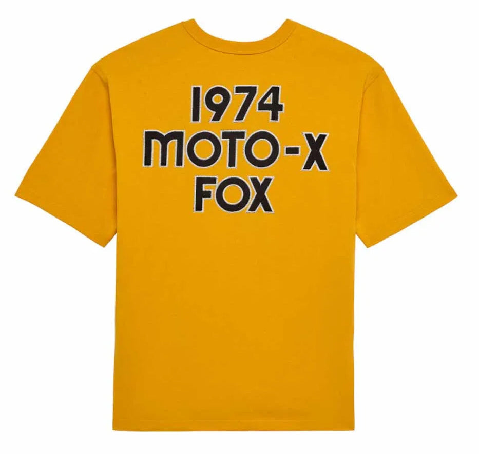 Fox Moto-X Oversized SS Tee Mustard BACK 