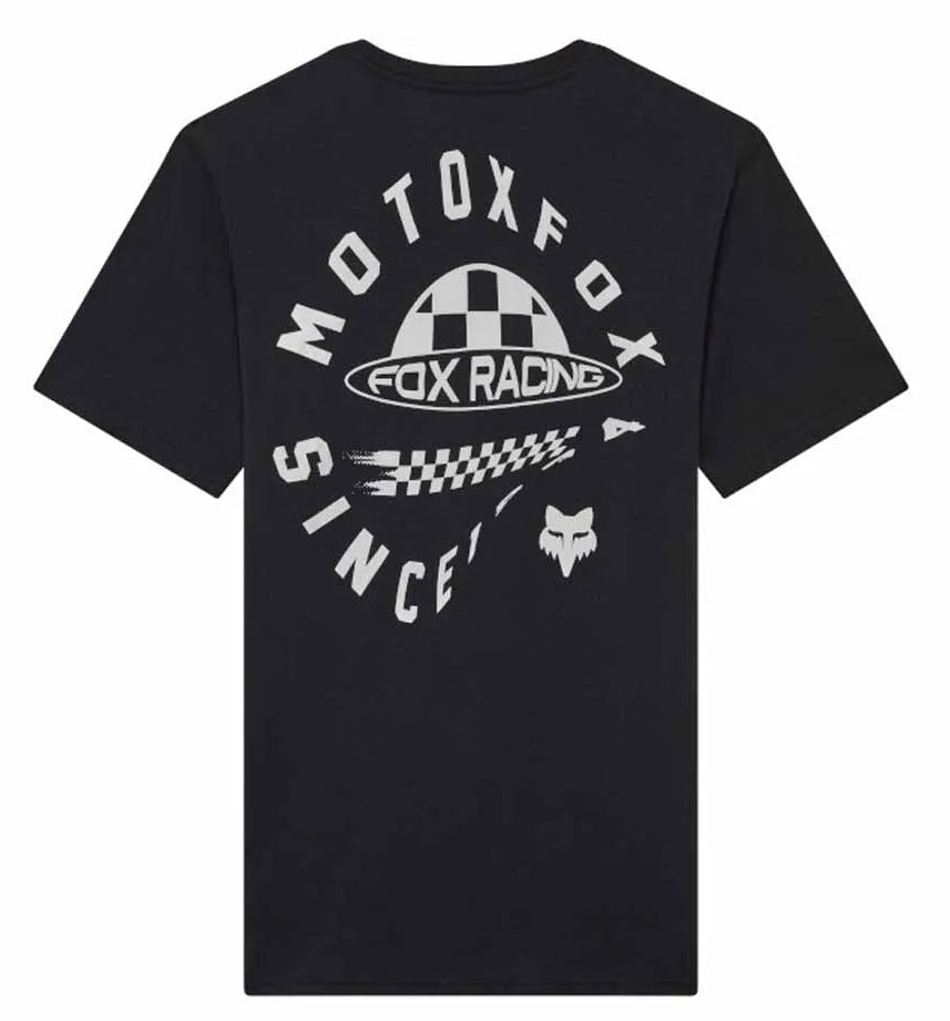 Fox Planet Moto SS Premium Tee Black BACK 