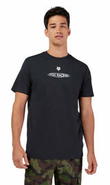 Fox Planet Moto SS Premium Tee Black FRONT FACING MODEL 