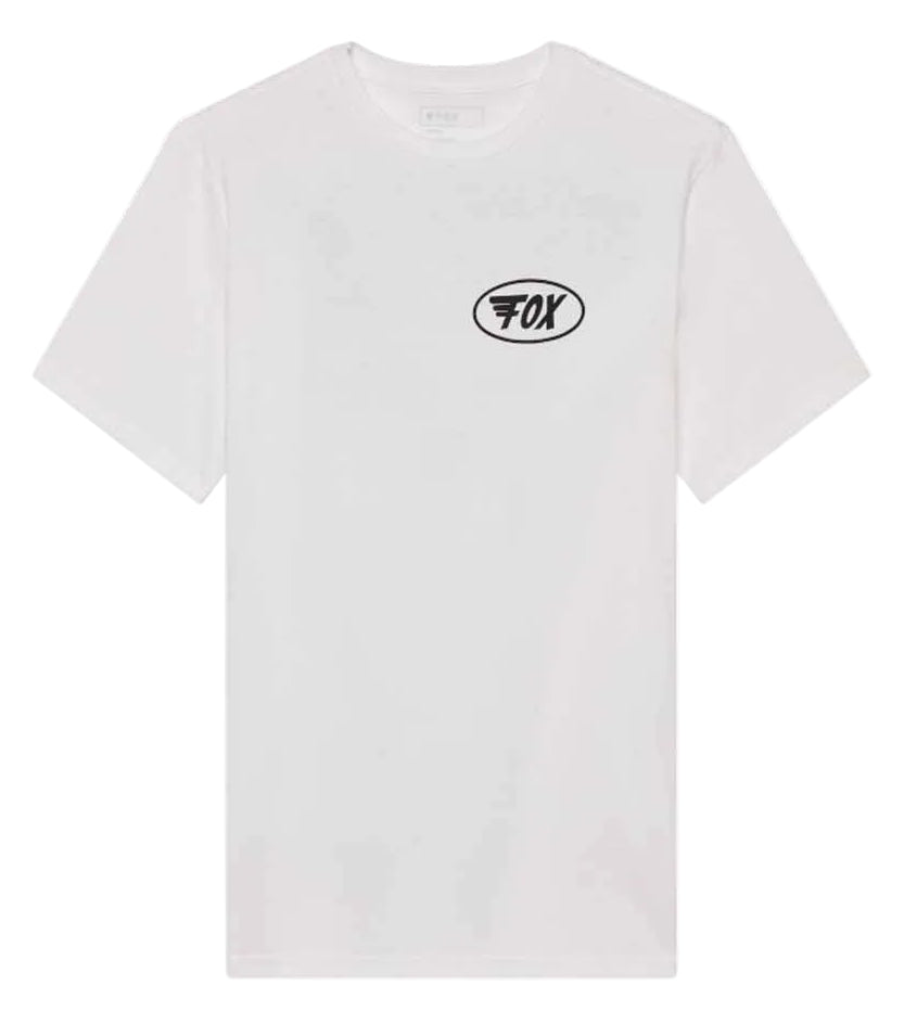 Fox Wing SS Premium Tee Optic White FRONT 
