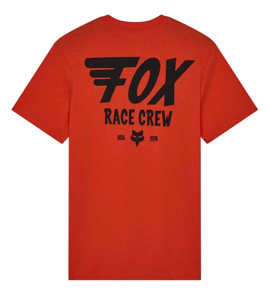 Fox Wing SS Premium Tee Bold Orange BACK 