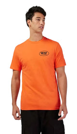 Fox Wing SS Premium Tee Bold Orange FRONT FACING MODEL 