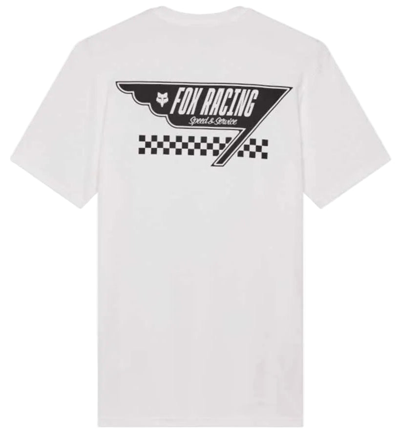 Fox Billboard SS Premium Tee Optic White BACK 