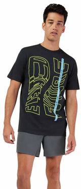 Fox Elevated SS Premium Tee Black FRONT FACING MODEL 