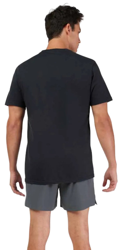 Fox Elevated SS Premium Tee Black BACK FACING MODEL 