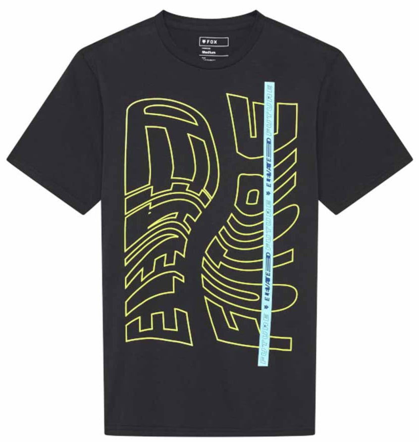 Fox Elevated SS Premium Tee Black FRONT 