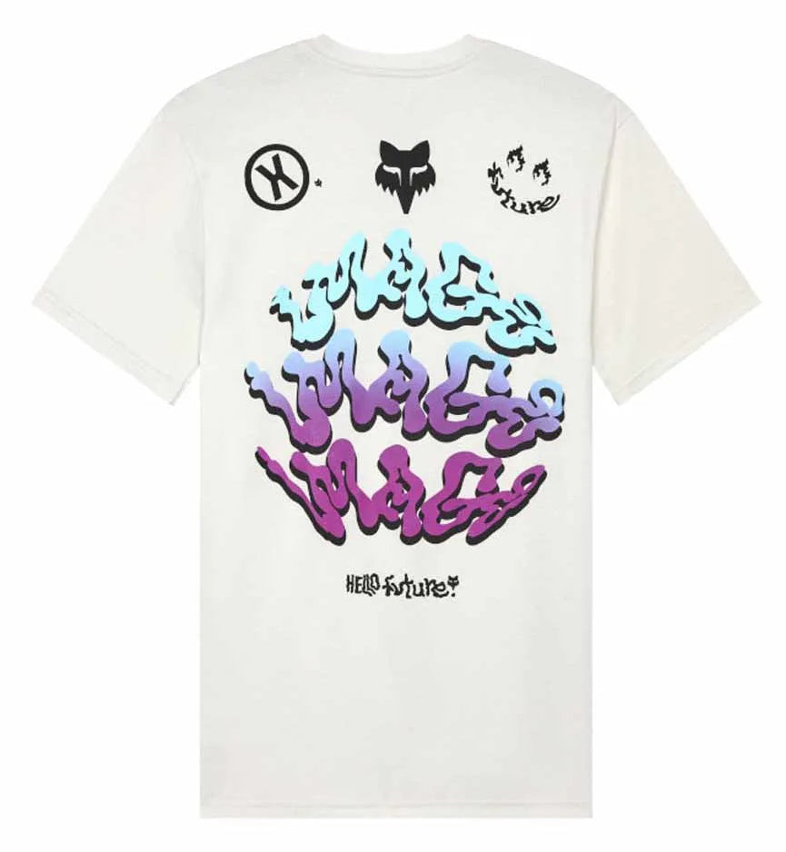 Fox Future Short Sleeve Premium Tee Light Grey BACK 