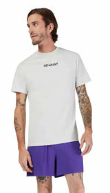 Fox Future Short Sleeve Premium Tee Light Grey FRONT FACING MODEL