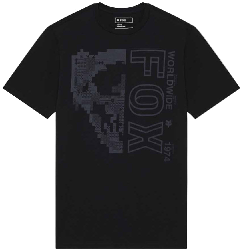 Fox Image Skull SS Premium Tee Black FRONT