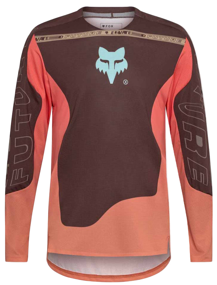 Fox Flexair LS Jersey Elevated Cocoa FRONT 