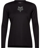 Fox Womens Ranger LS Jersey Black front
