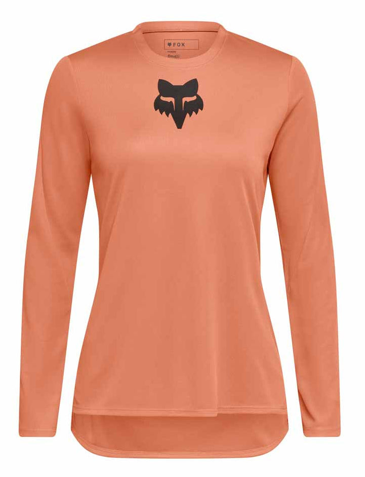 Fox W Ranger LS Jersey Fox Head Coral FRONT 