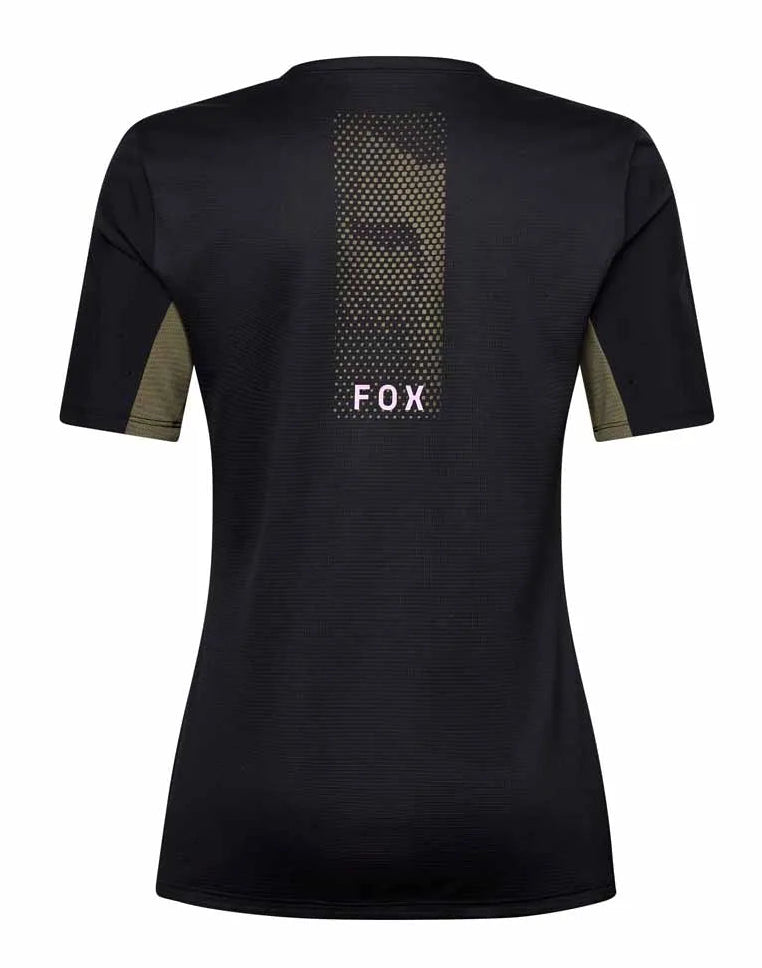 Fox W Defend SS Jersey Park Black BACK 