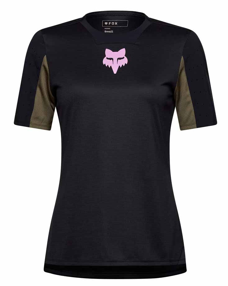 Fox W Defend SS Jersey Park Black FRONT 
