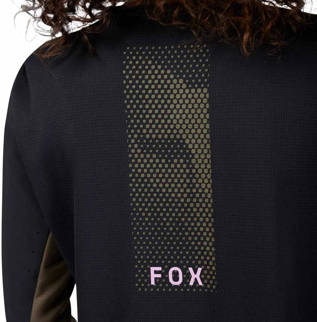 Fox Racing Defend Long Sleeve Jersey Park Black BACK DETAILS