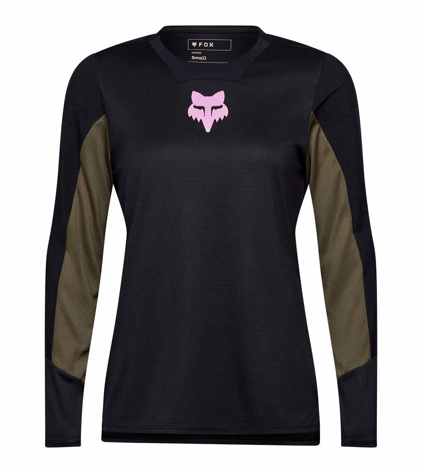 Fox Racing Defend Long Sleeve Jersey Park Black FRONT