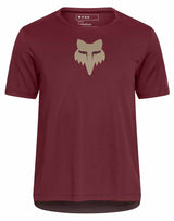 Fox Youth Ranger Short Sleeve Jersey Fox Head Rust FRONT
