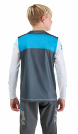 Fox Youth Ranger Long Sleeve Jersey Digi Imag White BACK FACING MODEL