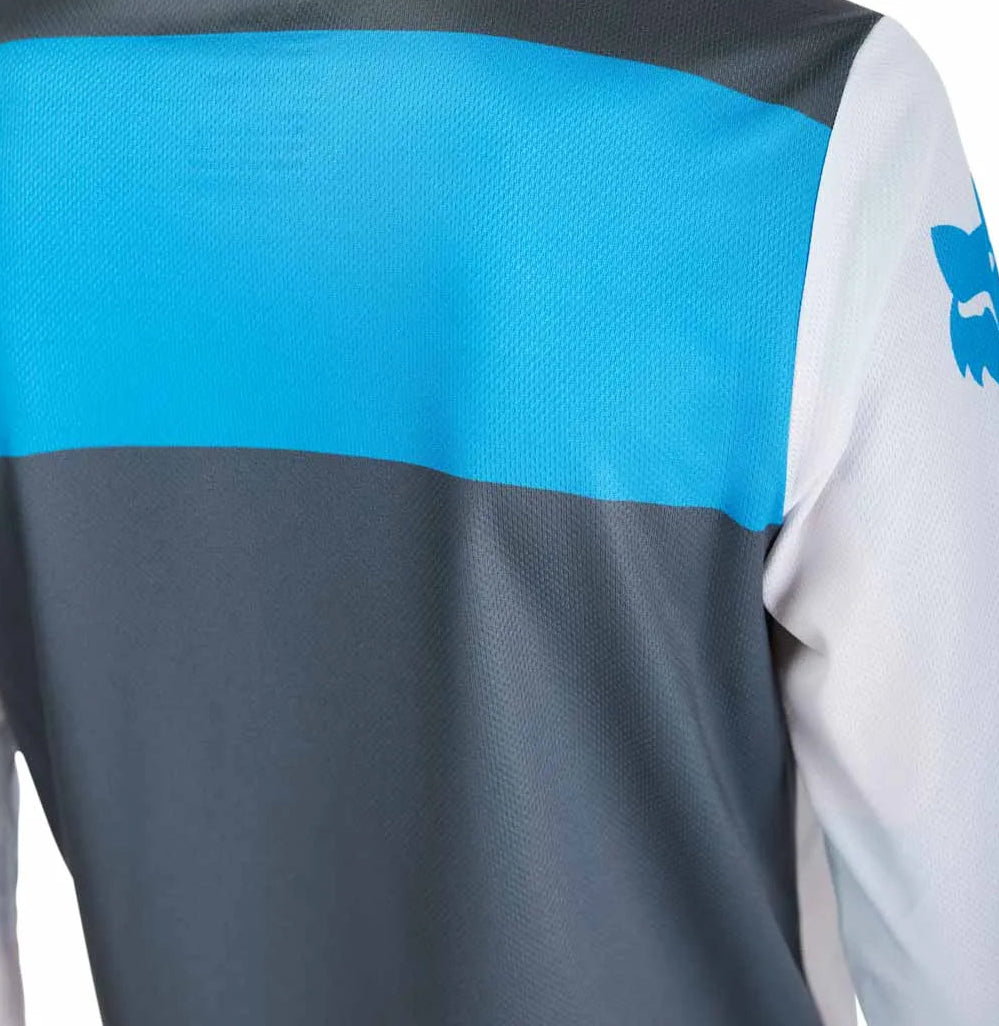 Fox Youth Ranger Long Sleeve Jersey Digi Imag White BACK DETAILS