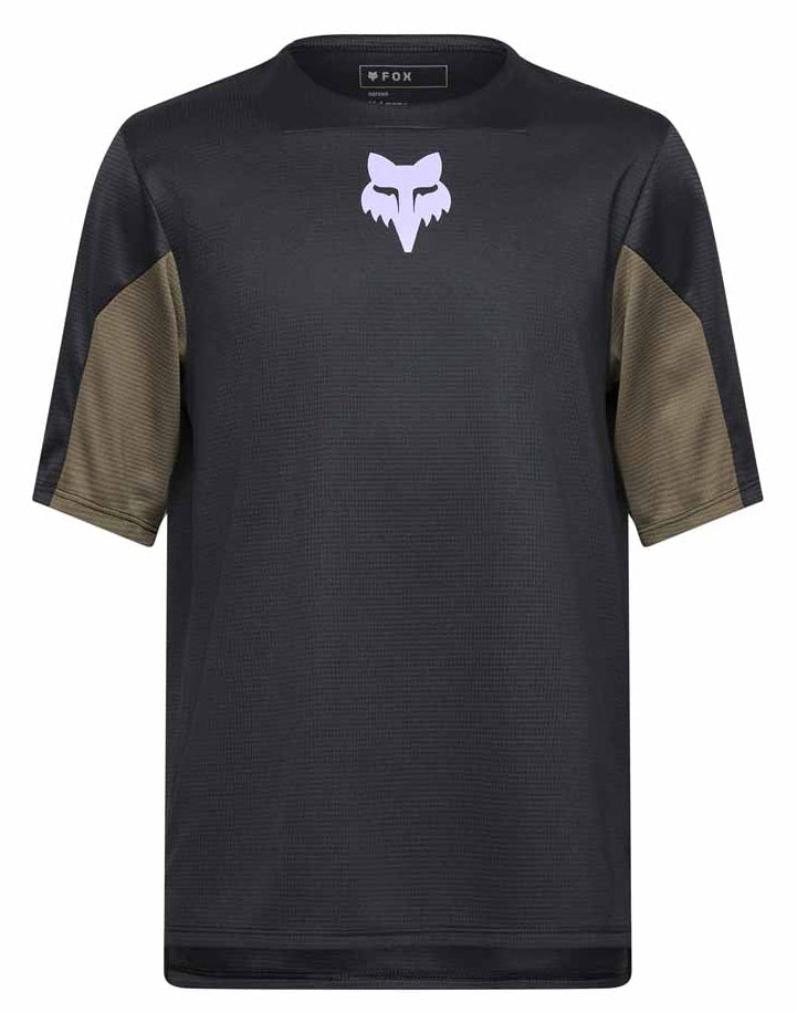 Fox Youth Defend SS Jersey Park Black FRONT