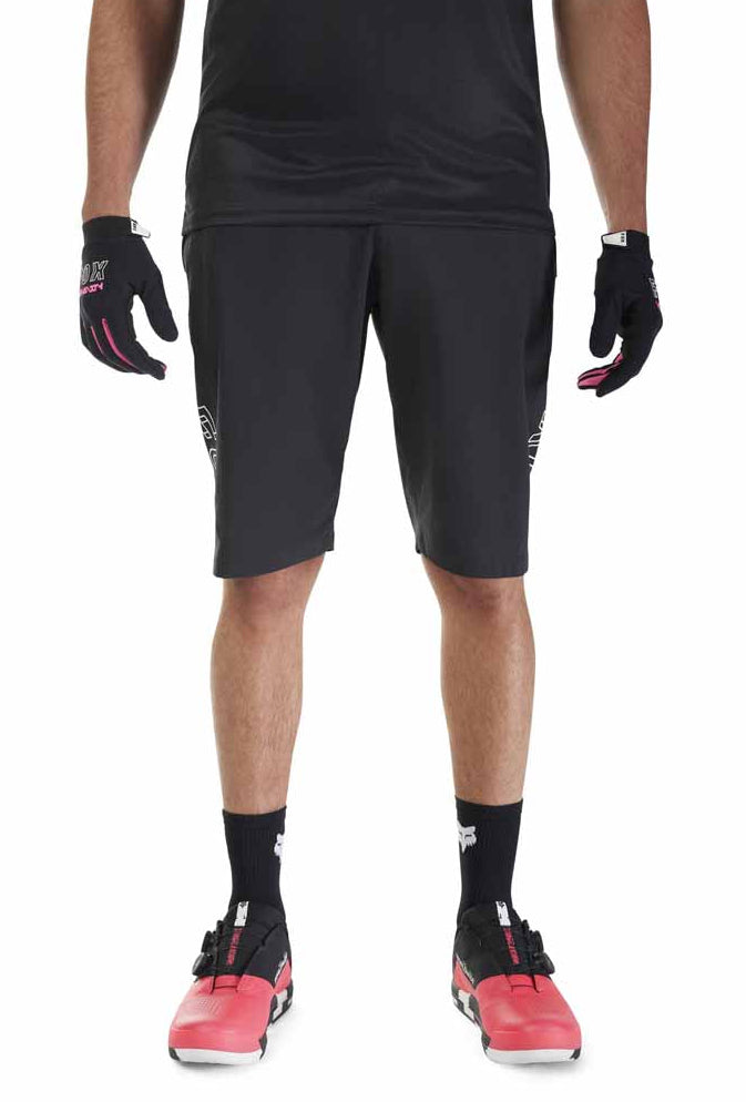 Fox Ranger Digi Image Black Shorts FRONT FACING MODEL 