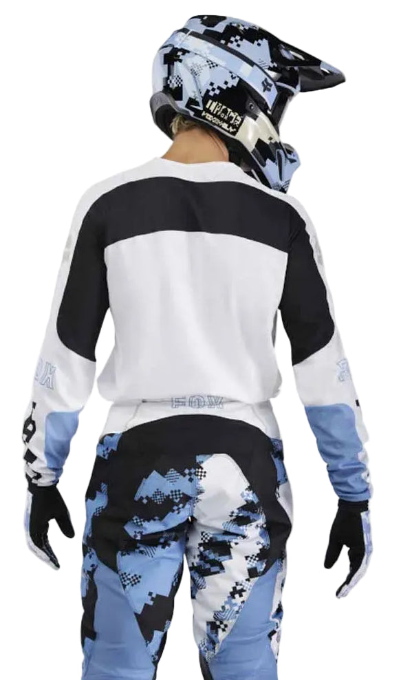Fox Racing 180 Digi Image White Jersey BACK FACING MODEL