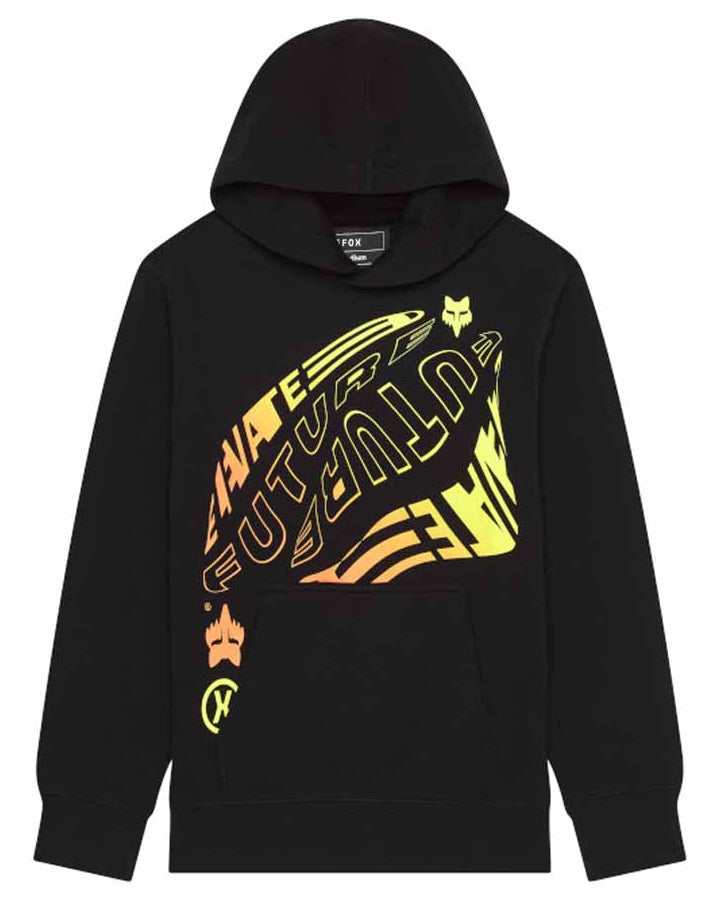 Fox Youth Elevated Fleece Pullover Black FRONT