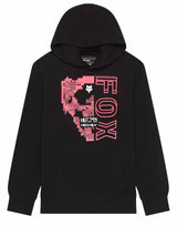 Fox Youth Image Skull Fleece Pullover Black FRONT