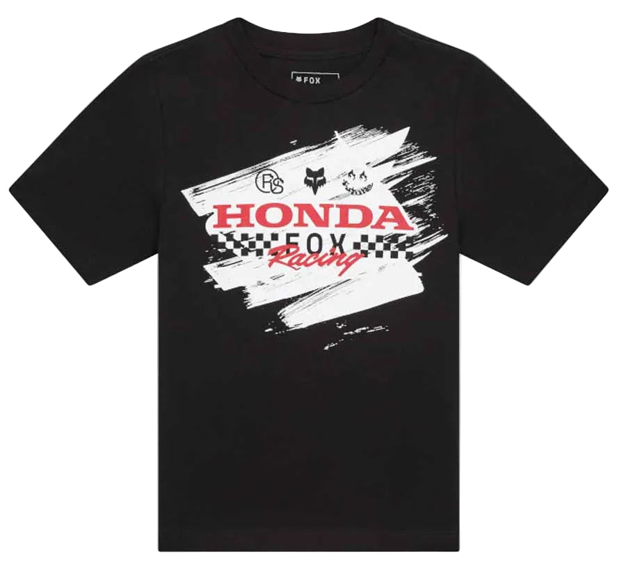 Fox Youth x Honda Short Sleeve Tee Black FRONT