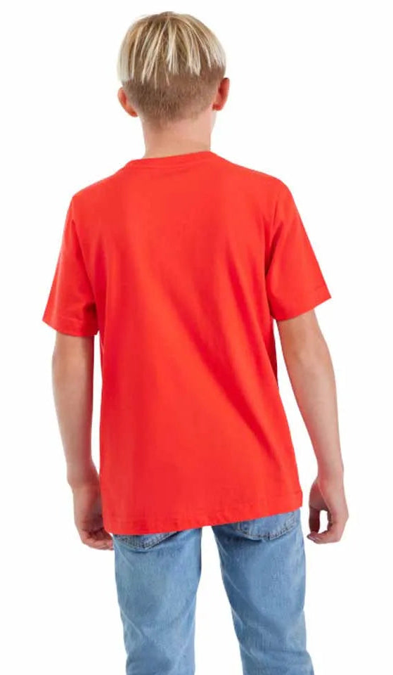 Fox Youth X Honda Short Sleeve Red T-Shirt BACK FACING MODEL