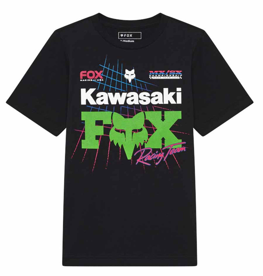 Fox Racing Youth Fox Racing x Kawi SS Tee Black FRONT