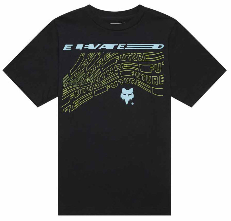 Fox Youth Elevated Short Sleeve Tee Black FRONT
