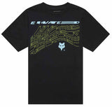 Fox Youth Elevated Short Sleeve Tee Black FRONT